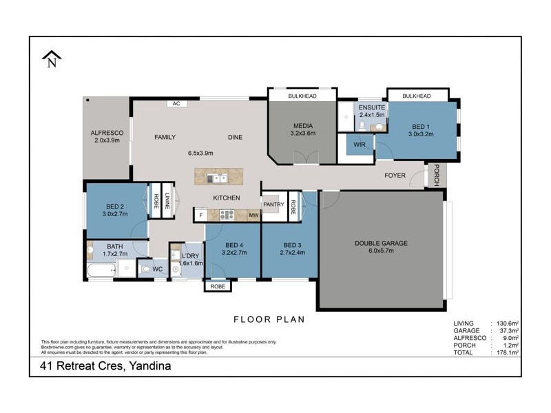 41 Retreat Crescent, Yandina QLD 4561 Floorplan