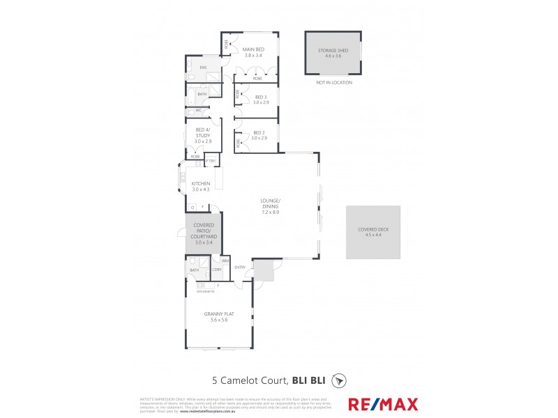 5 Camelot Court, Bli Bli QLD 4560 Floorplan