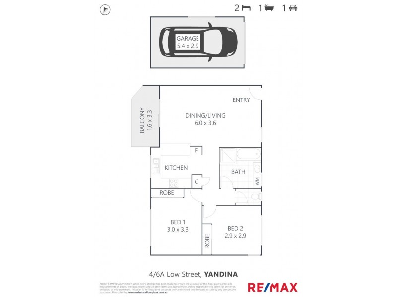 4/6A Low Street, Yandina QLD 4561 Floorplan