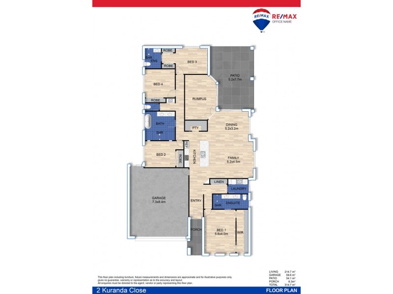 2 Kuranda Close, Buderim QLD 4556 Floorplan