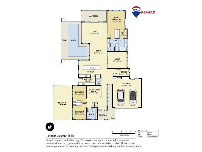13 Grebe Crescent, Bli Bli QLD 4560 Floorplan