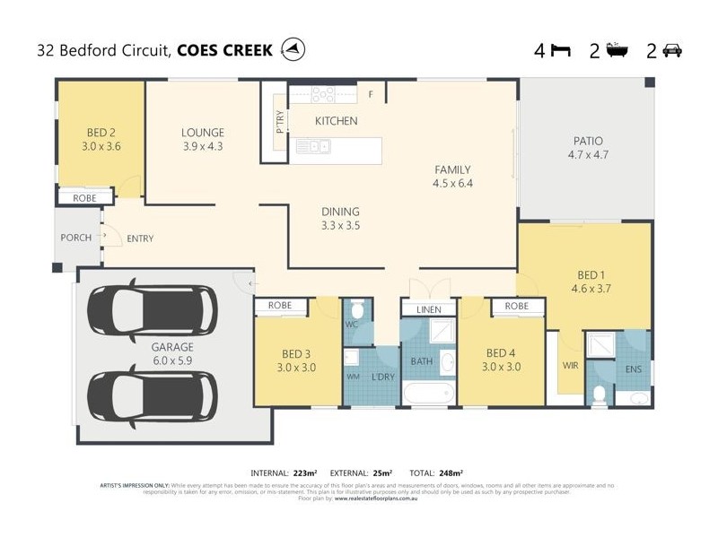 32 Bedford Circuit, Coes Creek QLD 4560 Floorplan