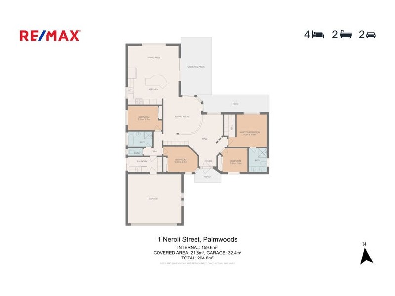 1 Neroli Street, Palmwoods QLD 4555 Floorplan