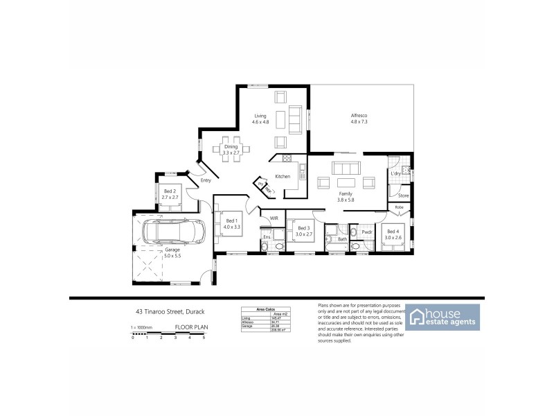 43 Tinaroo Street, Durack QLD 4077 Floorplan