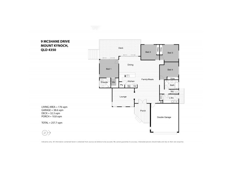 9 McShane Drive, Mount Kynoch QLD 4350 Floorplan