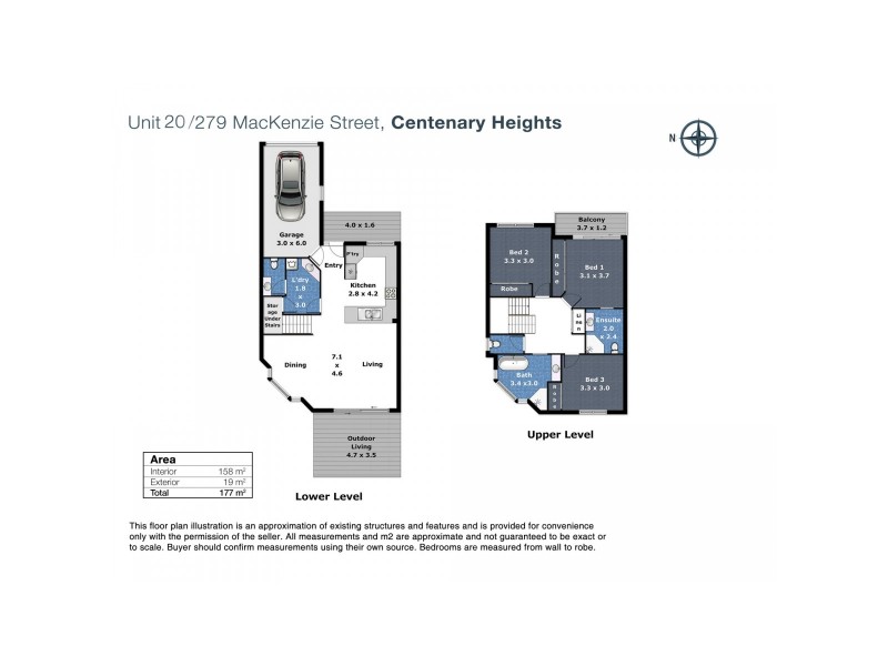 20/279 Mackenzie Street, Centenary Heights QLD 4350 Floorplan
