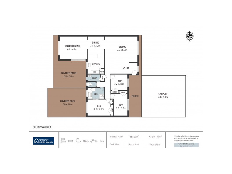 8 Danvers Court, Hillcrest QLD 4118 Floorplan