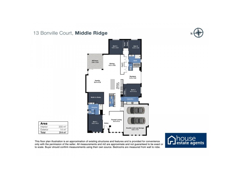 13 Bonville Court, Middle Ridge QLD 4350 Floorplan