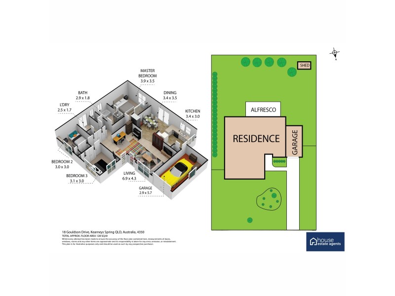 18 Gouldson Drive, Kearneys Spring QLD 4350 Floorplan