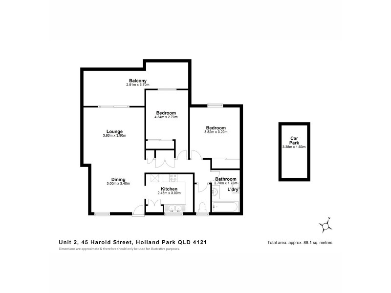 2/45 Harold Street, Holland Park QLD 4121 Floorplan