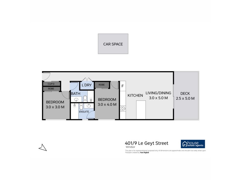 401/9 Le Geyt Street, Windsor QLD 4030 Floorplan