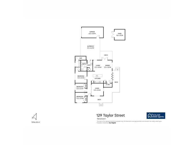 129 Taylor Street, Newtown QLD 4350 Floorplan