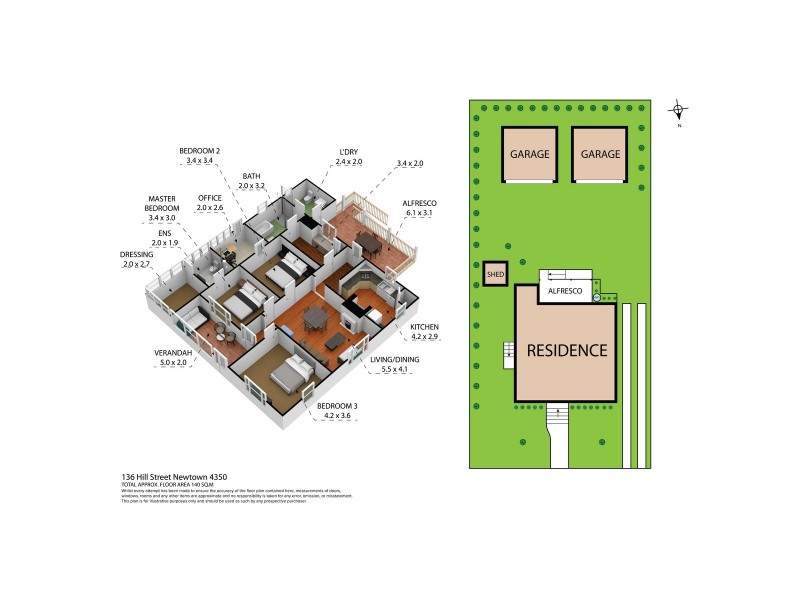 136 Hill Street, Newtown QLD 4350 Floorplan