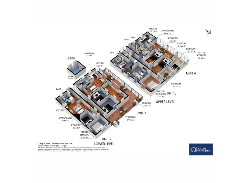 1-4/5 Royal Street, Toowoomba City QLD 4350 Floorplan