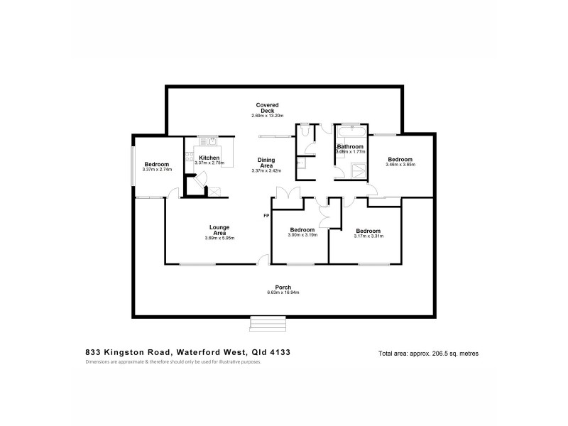 833 Kingston Road, Waterford West QLD 4133 Floorplan