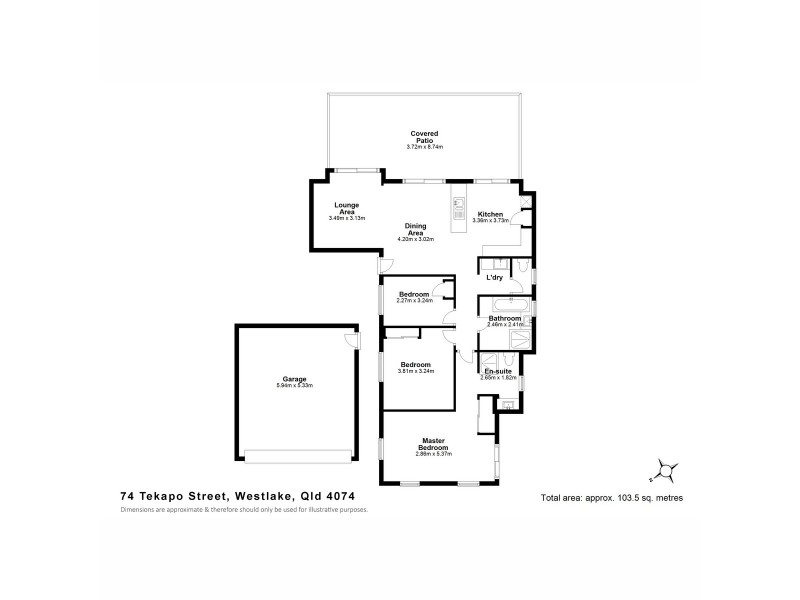 74 Tekapo Street, Westlake QLD 4074 Floorplan