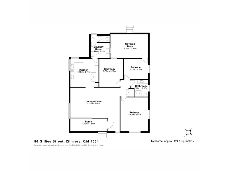 86 Gillies Street, Zillmere QLD 4034 Floorplan