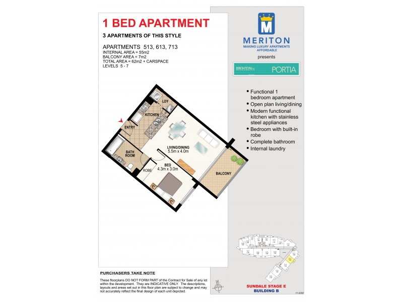713/2 Aqua Street, Southport QLD 4215 Floorplan