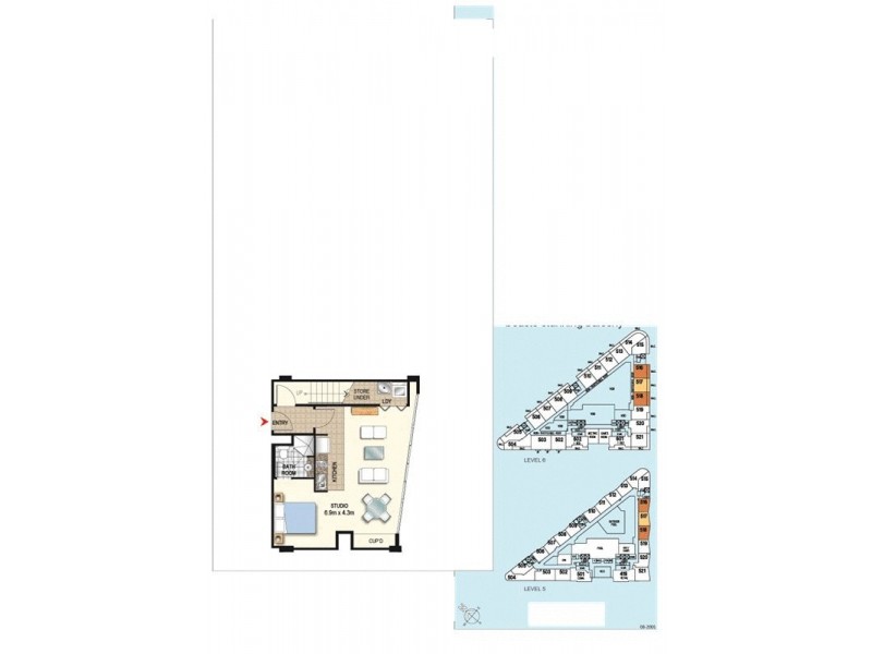 516B/1 Como Crescent, Southport QLD 4215 Floorplan