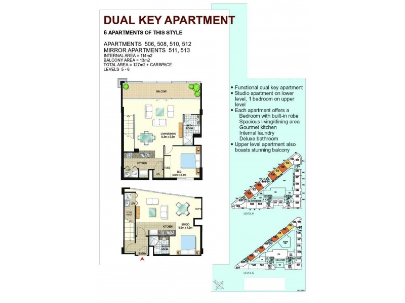 510/1 Como Crescent, Southport QLD 4215 Floorplan