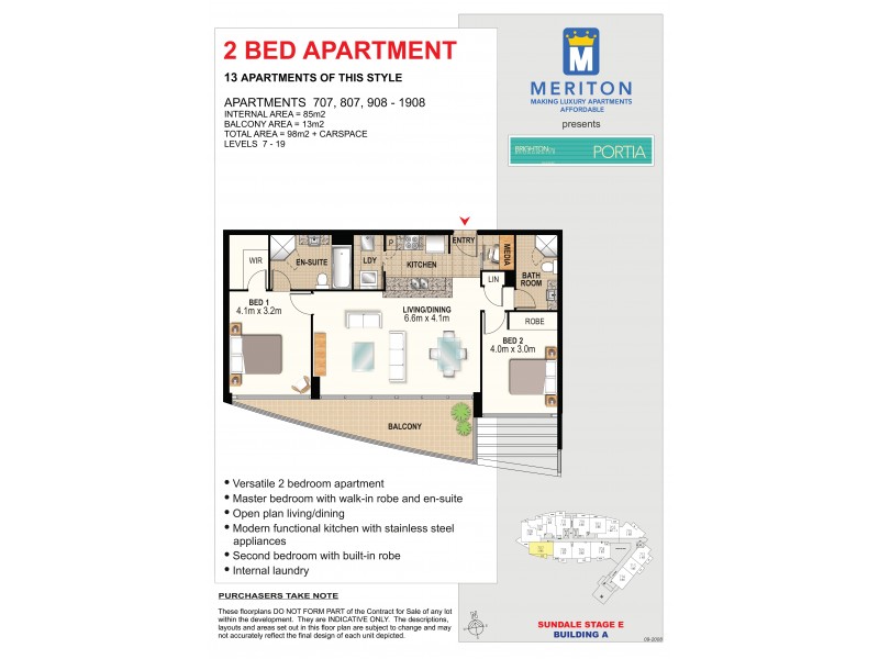707/2 Aqua Street, Southport QLD 4215 Floorplan
