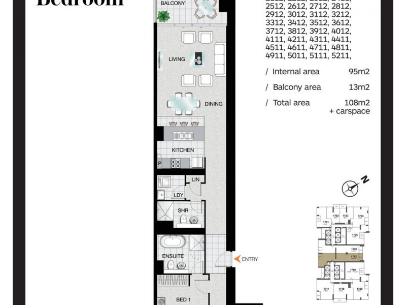 3112/2 Como Crescent, Southport QLD 4215 Floorplan