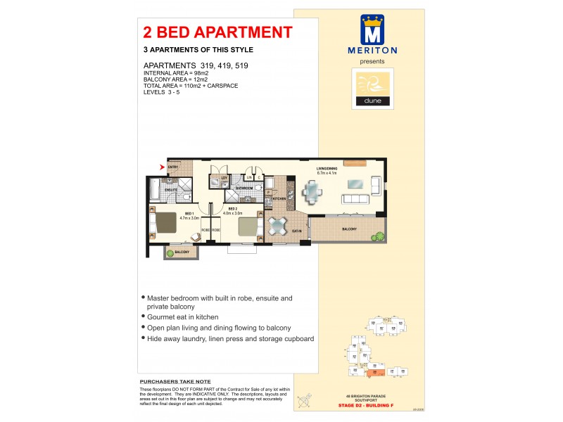 319/1 Aqua Street, Southport QLD 4215 Floorplan