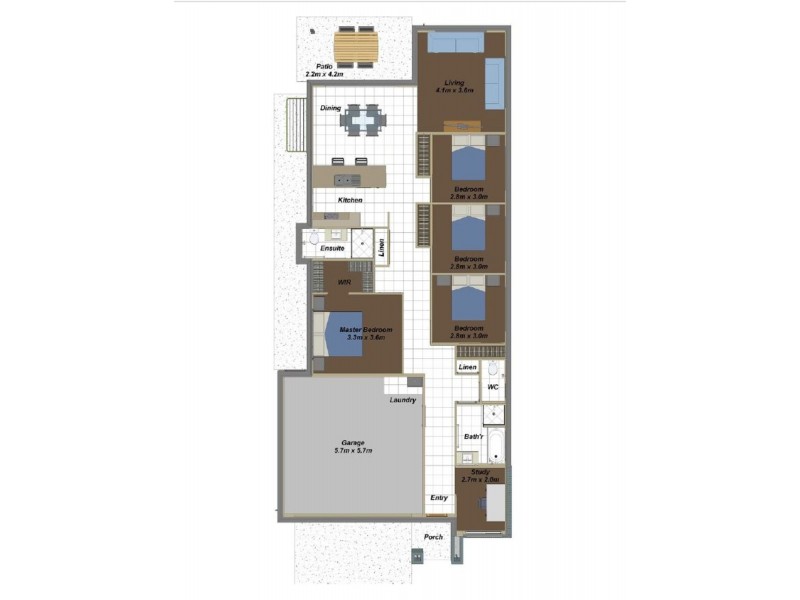 3 Zhang Street, Holmview QLD 4207 Floorplan