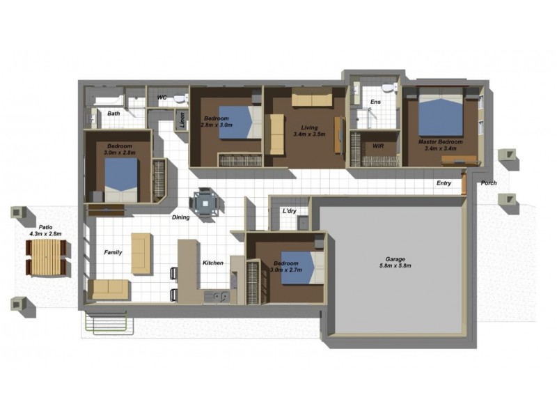 4 Hasemann Crescent, Upper Coomera QLD 4209 Floorplan