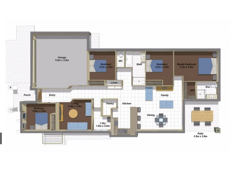 46 Jeremy Street, Coomera QLD 4209 Floorplan