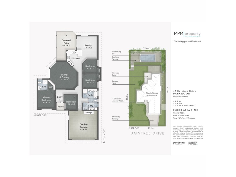 47 Daintree Drive, Parkwood QLD 4214 Floorplan