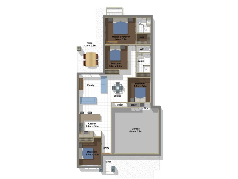 1 Brightstart Street, Ormeau QLD 4208 Floorplan