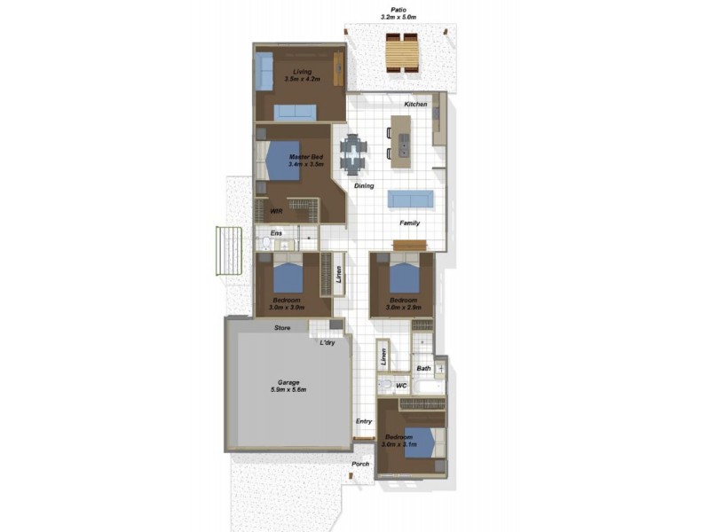 54 Augusta Boulevard, Pimpama QLD 4209 Floorplan
