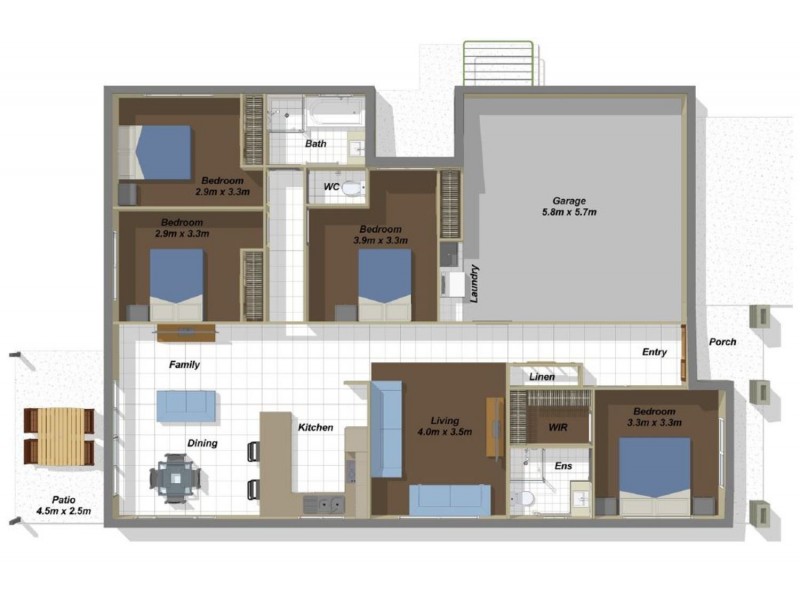 44 Vista Crescent, Pimpama QLD 4209 Floorplan