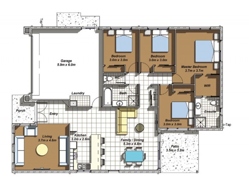 13 Charles Avenue, Pimpama QLD 4209 Floorplan