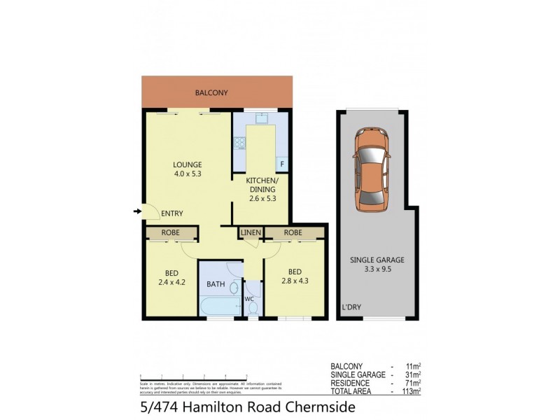 5/474 Hamilton Road, Chermside QLD 4032 Floorplan