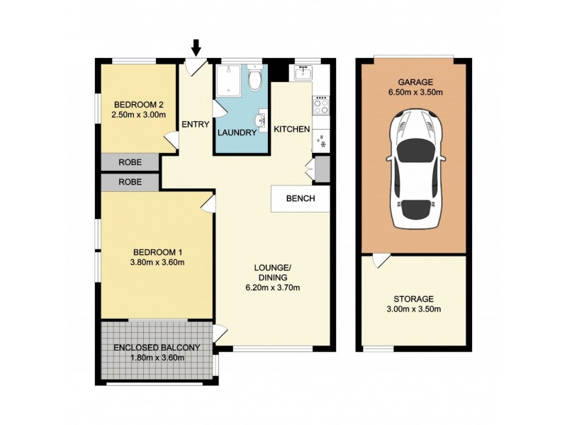 5/26 Blamey Street, Kelvin Grove QLD 4059 Floorplan