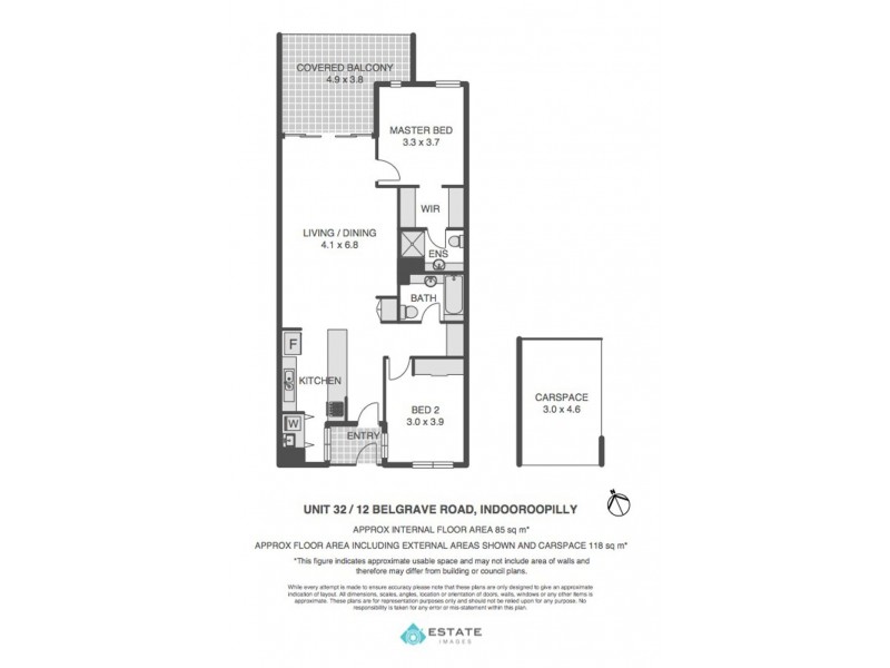 32/12 Belgrave Road, Indooroopilly QLD 4068 Floorplan