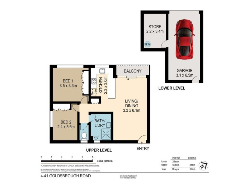 4/41 Goldsbrough Road, Taringa QLD 4068 Floorplan