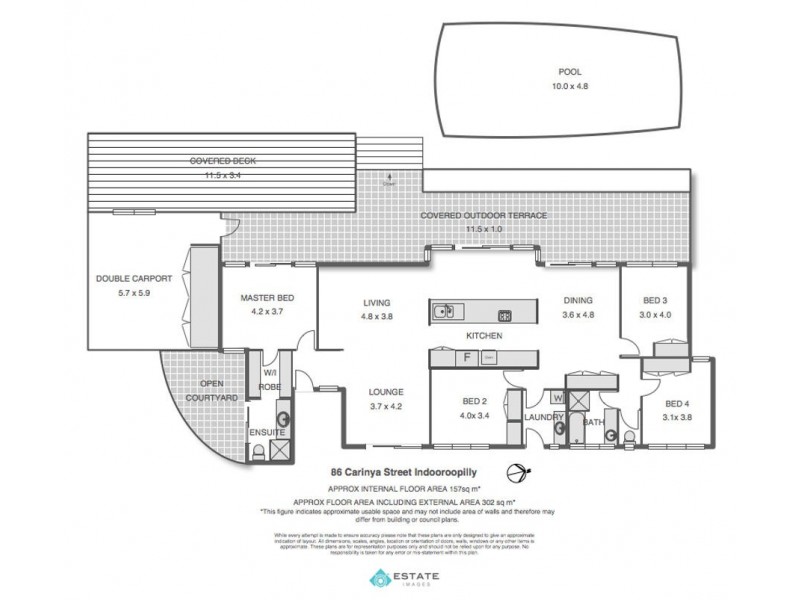 86 Carinya Street, Indooroopilly QLD 4068 Floorplan