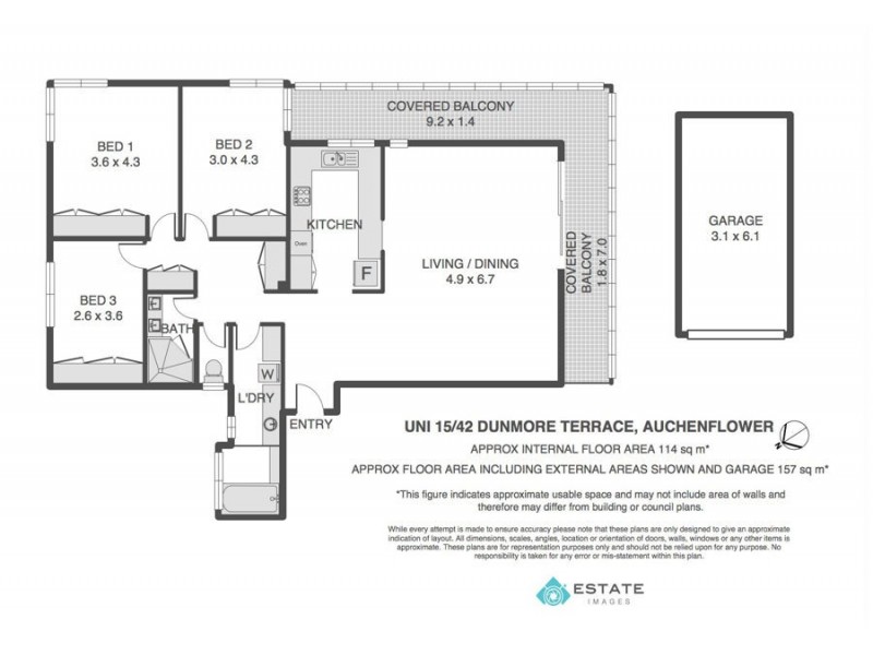 15/42 Dunmore Terrace, Auchenflower QLD 4066 Floorplan