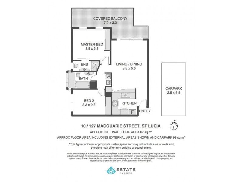 10/127 Macquarie Street, St Lucia QLD 4067 Floorplan