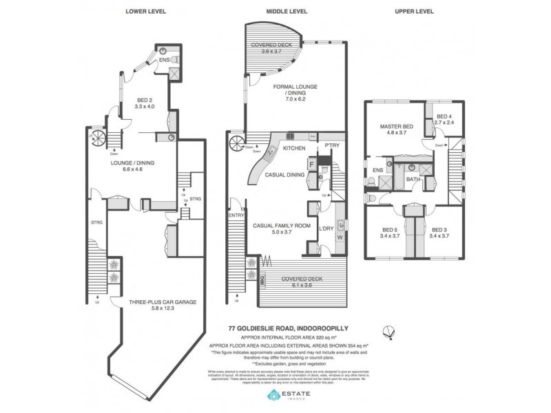 77 Goldieslie Road, Indooroopilly QLD 4068 Floorplan