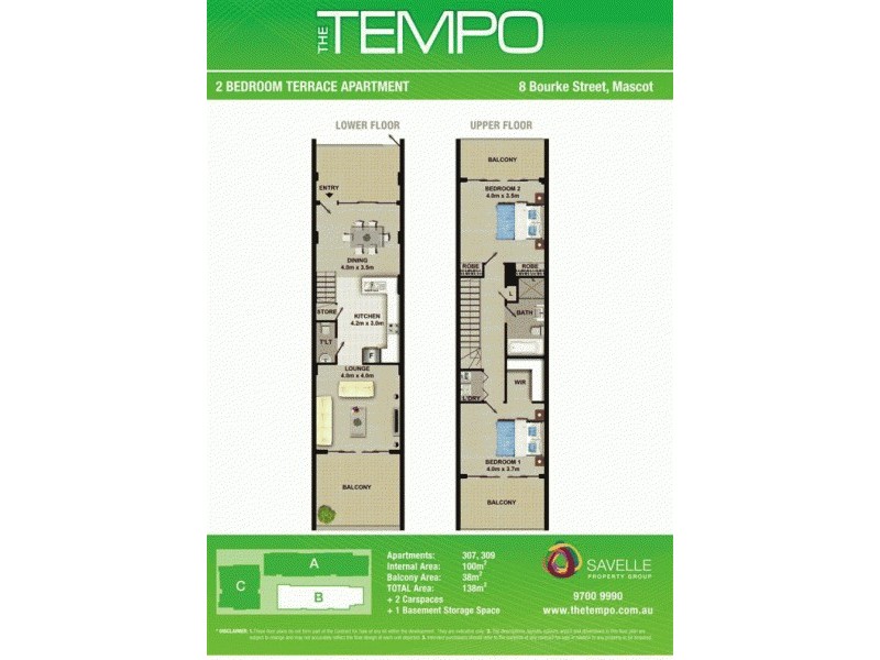 307B, 8 Bourke Street, Mascot NSW 2020 Floorplan