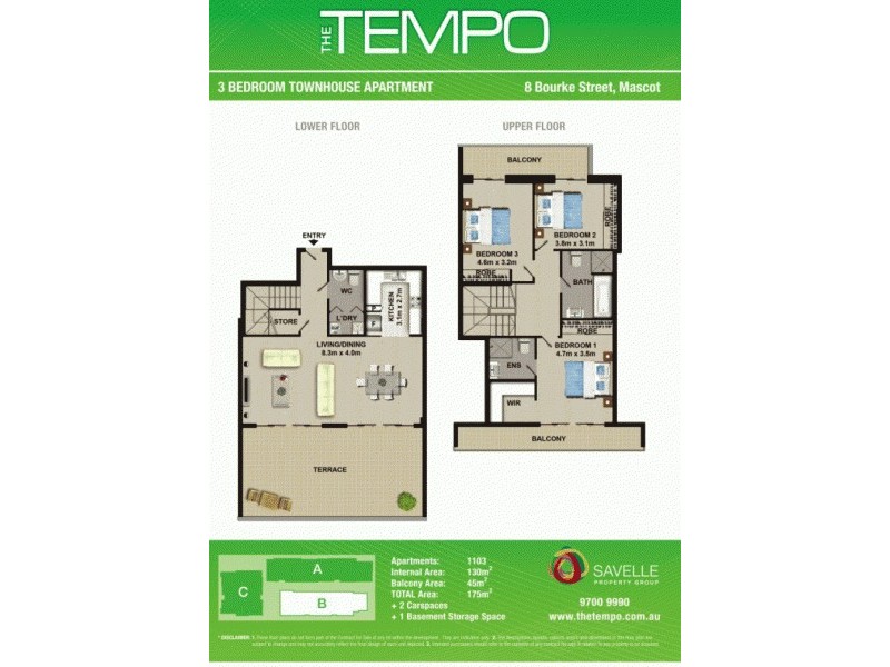 1103B/8 Bourke Street, Mascot NSW 2020 Floorplan