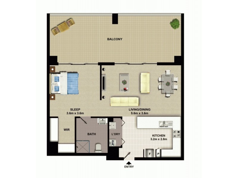 806C/8 Bourke Street, Mascot NSW 2020 Floorplan