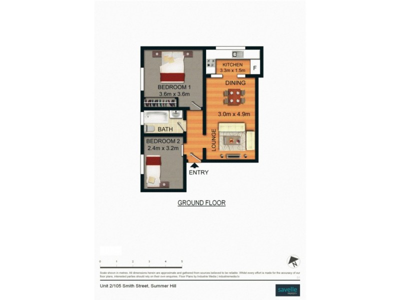 2/105 Smith Street, Summer Hill NSW 2130 Floorplan