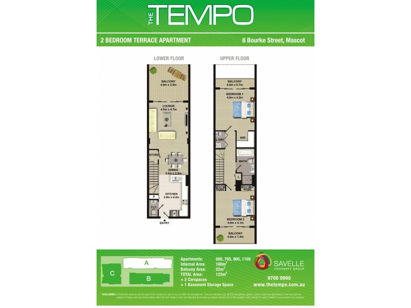 1105A, 8 Bourke Street, Mascot NSW 2020 Floorplan