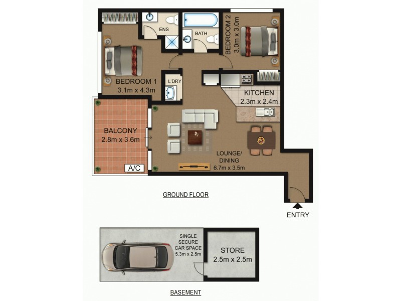 28/18 Hope Street, Rosehill NSW 2142 Floorplan
