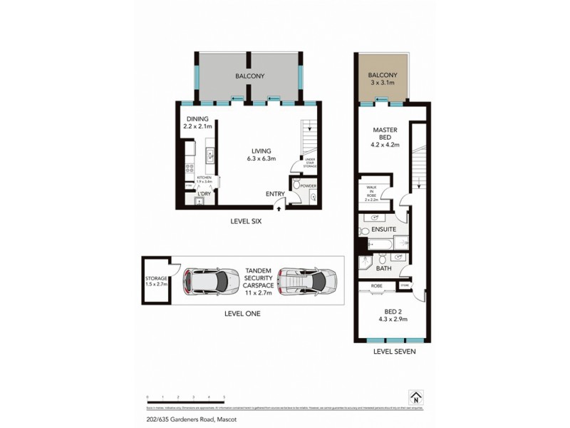 202/635 Gardeners Road, Mascot NSW 2020 Floorplan